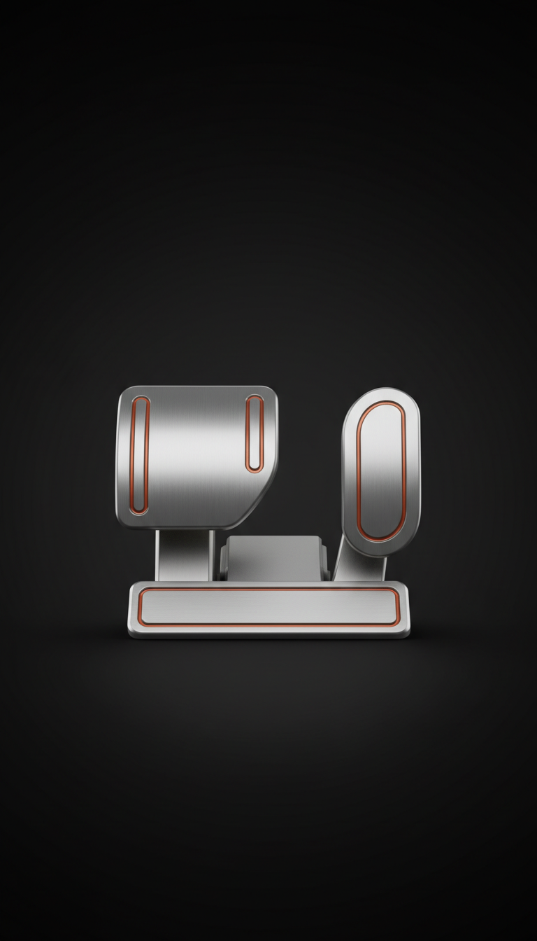 Brushed Aluminum Pedal Set